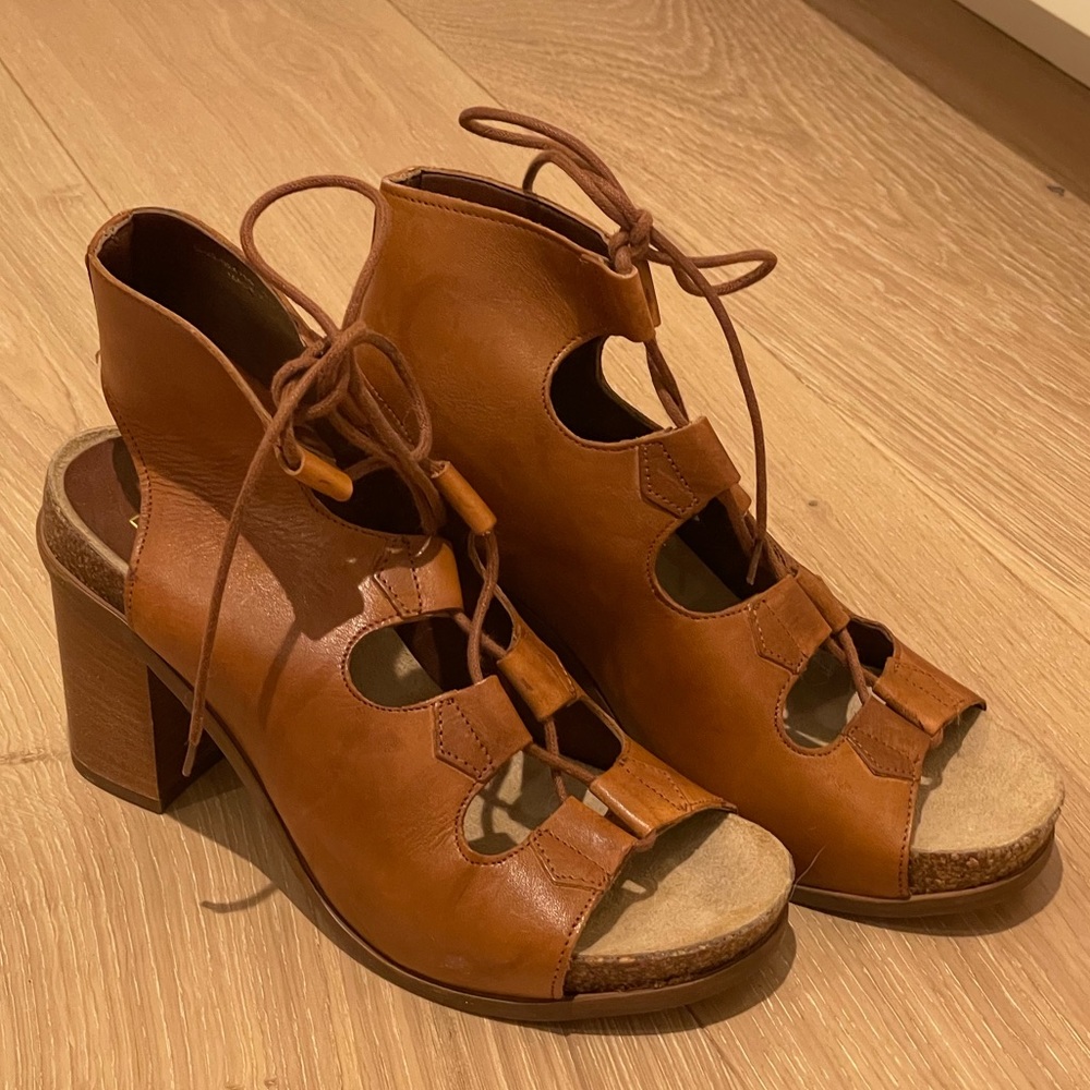 Topshop Lace Up Booties